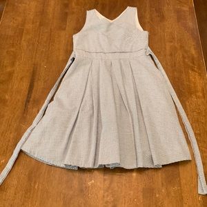 Blue and white girls dress
